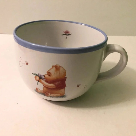 Vintage Winnie The Pooh Large Soup  Mug Simply Pooh Disney Coffee Cup - Picture 12 of 13